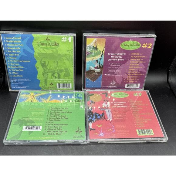 Vintage 1990s Lot Of 4 Doug Walker Music CD lot Of 4 On Island Time & More EC! D - Picture 5 of 6